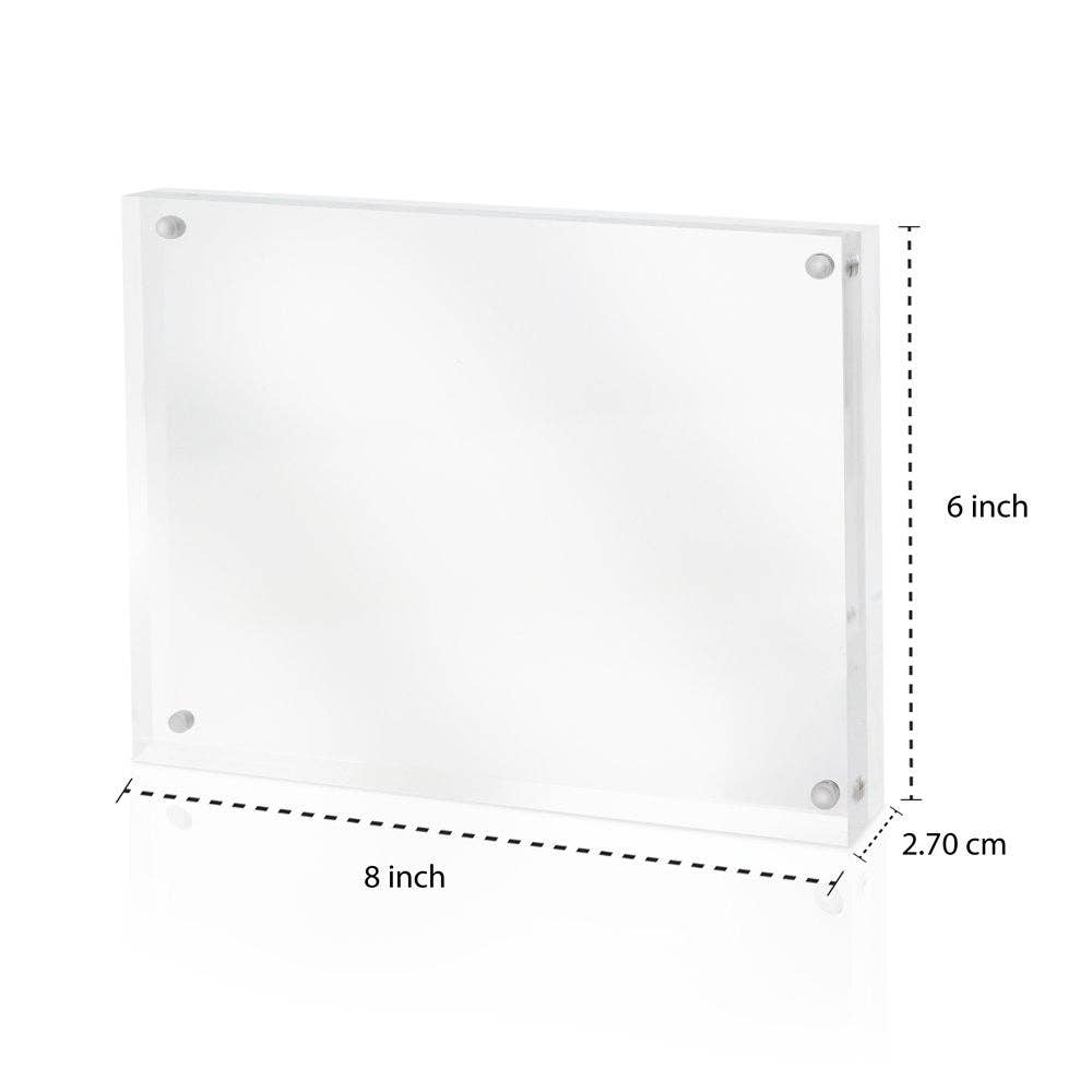 Isaac Jacobs International - Wholesale Picture Frame - Isaac Jacobs Super Thick Clear Acrylic Magnetic Photo Frame21