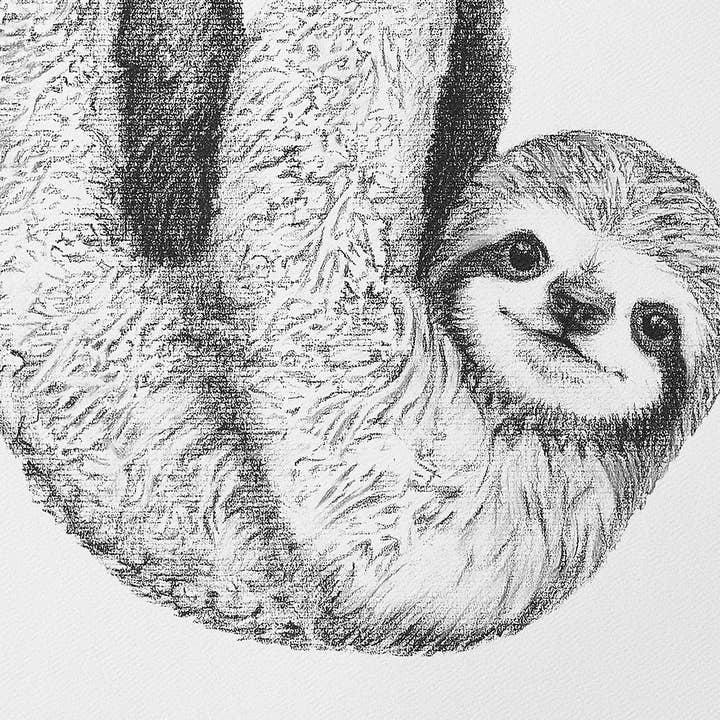 LE NID atelier – wholesale Konsttryck – Söt Baby Sloth Print4