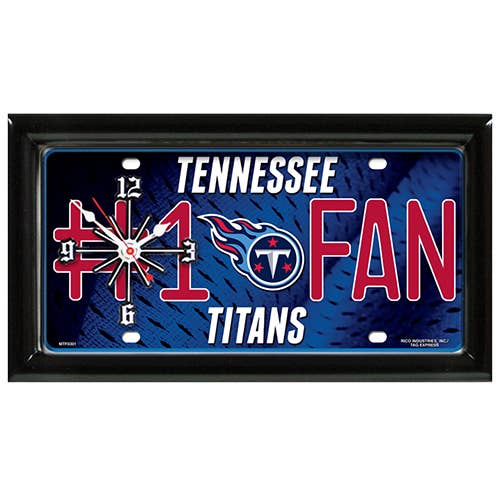 Tennessee Titans Clock for wholesale by Good Tymes Enterprises Inc