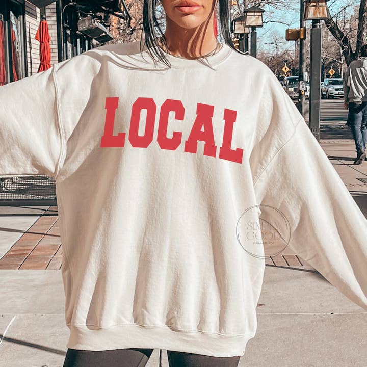 Lokales Sweatshirt mit Grafik für den Großhandel von Simply Good Collective