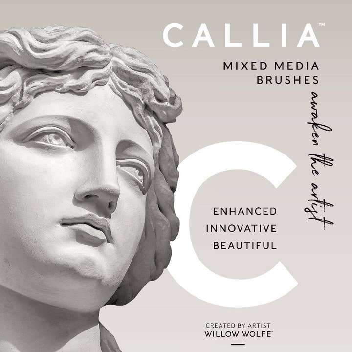 willowwolfe - Wholesale Paint/Wax Brush - Callia® Flat Wash Synthetic Sable Artist Brush3