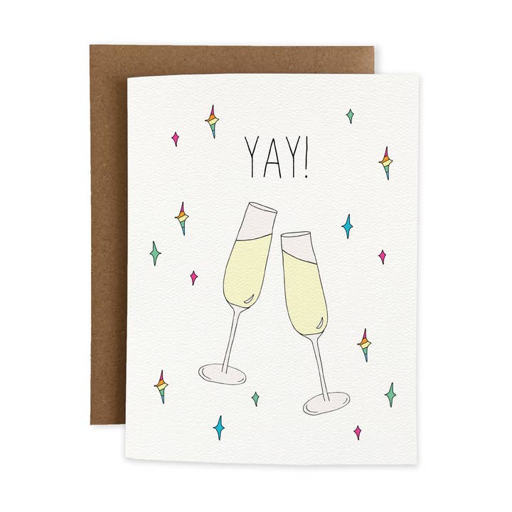 Champagne Toast for wholesale by Joli Pop Paper Co.