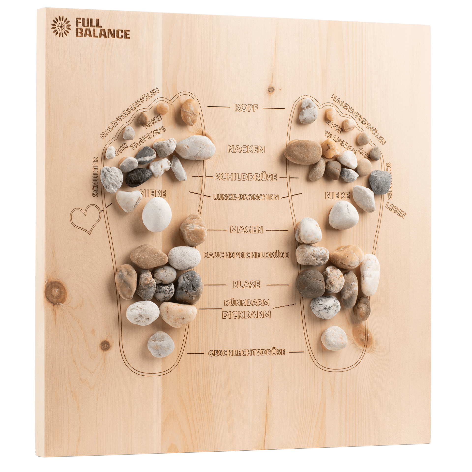 Full Balance - Wholesale Body Massager - Pine & Stone - Foot Reflexology Massage Board2