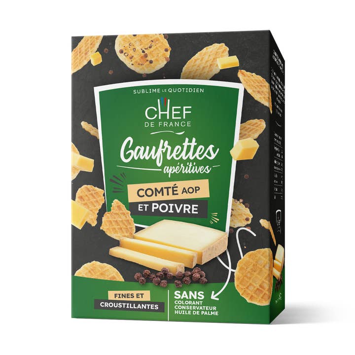 Obleas, comté y aperitivos a la pimienta para venta al por mayor de CHEF DE FRANCE