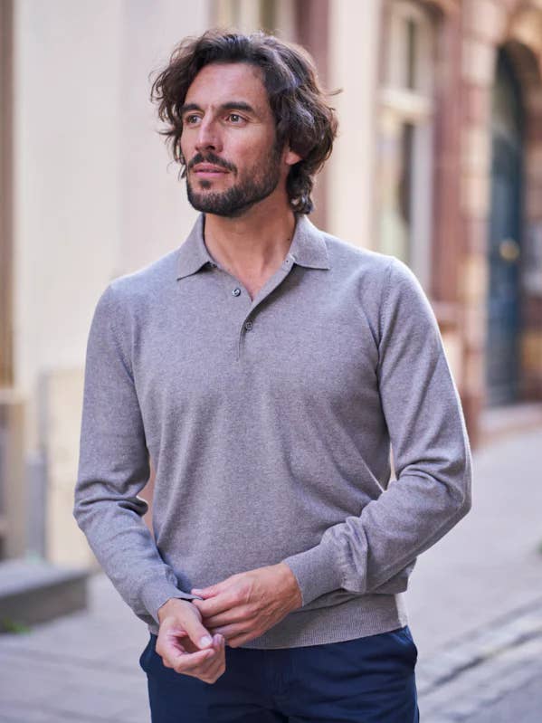 MERINOULL POLOTRÖJA BEIGE för wholesale av MONSIEUR MIMOSA
