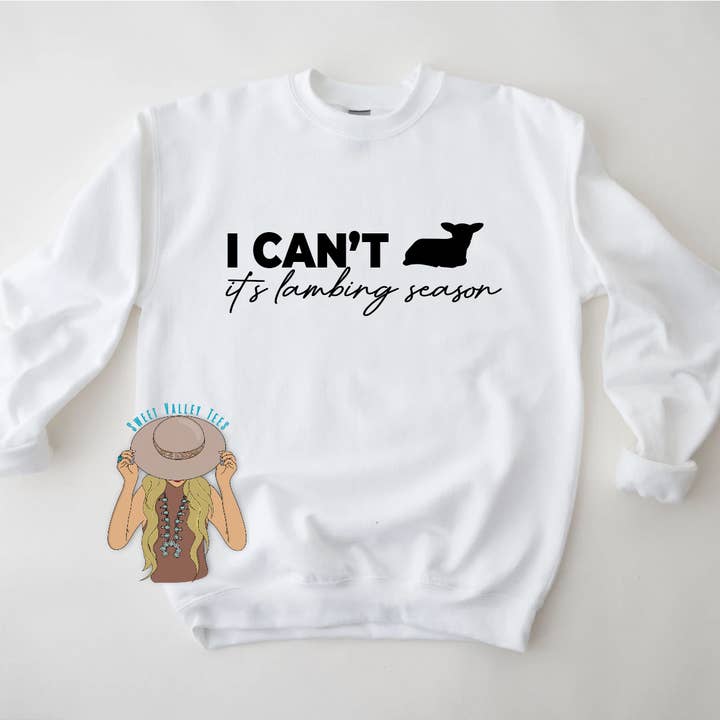 I can't its Lambing Season Crewneck Sweatshirt for wholesale by Sweet Valley Tees