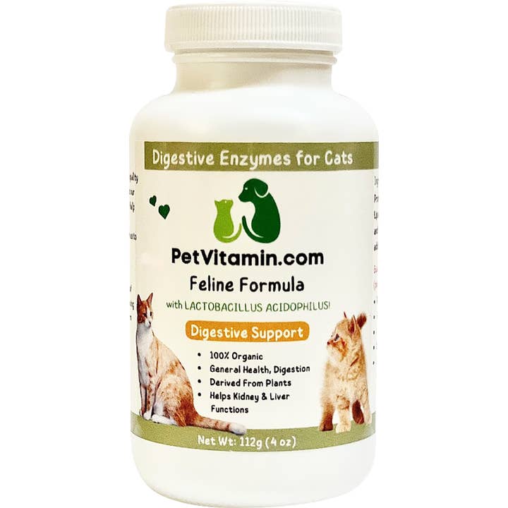 Pet Vitamin - Vendita all'ingrosso Integratore per animali domestici - Gatti - Enzimi Digestivi per Gatti 113 g1