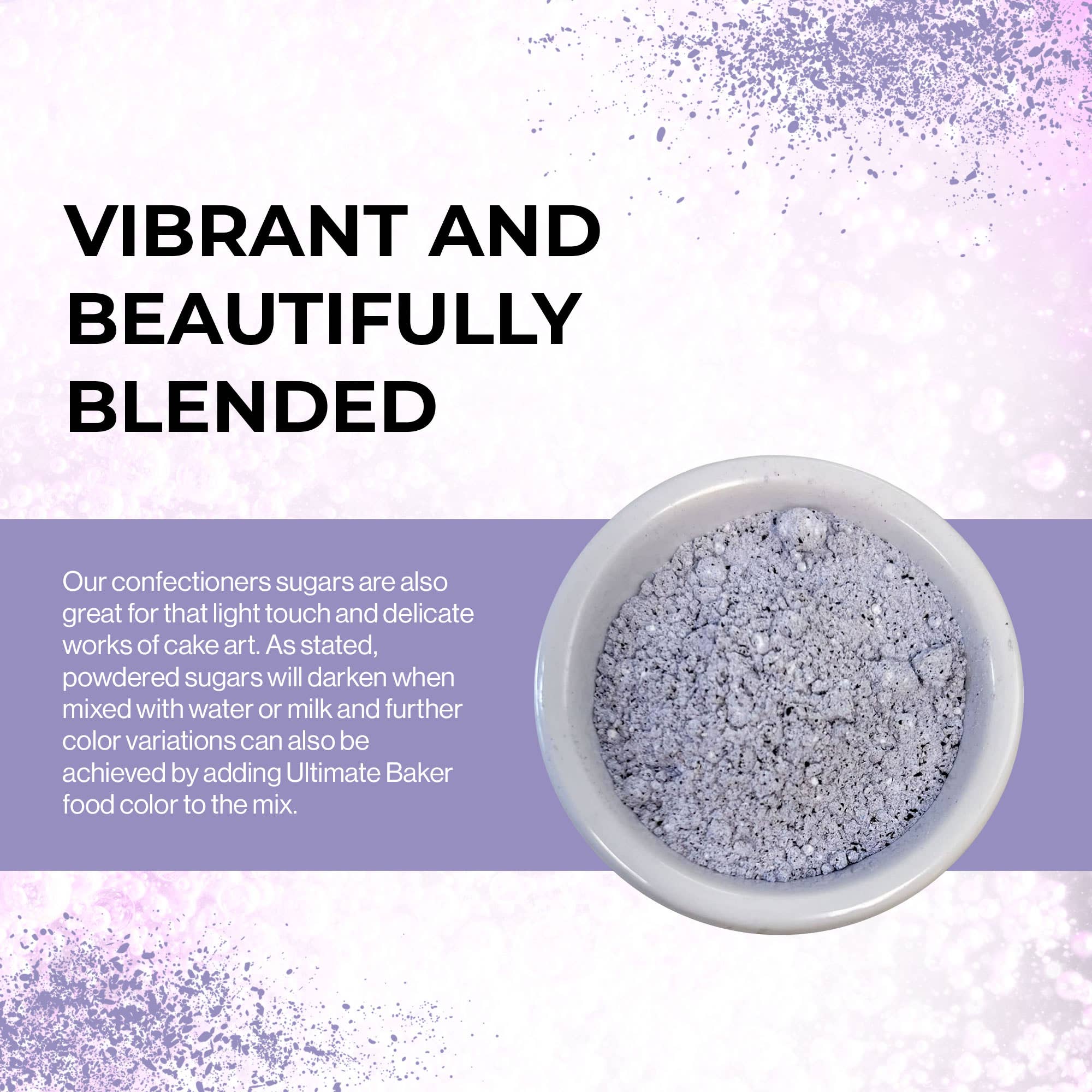 Ultimate Baker - Wholesale Sugar/Sweetener - Ultimate Baker Purple Powdered Sugar (1x1lb) 3