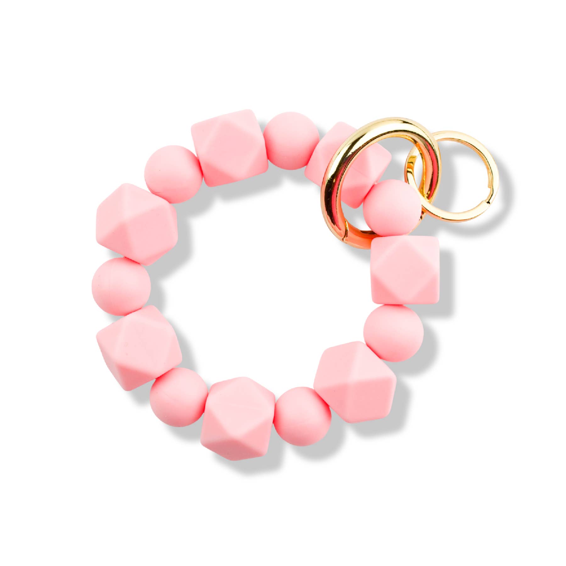 Cleary Lane – wholesale Keychain – Women's – Beaded Wristlet Keychain Hexagon Silicone1