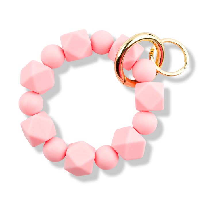 Llavero hexagonal de silicona con cuentas | Lemonade para venta al por mayor de Cleary Lane