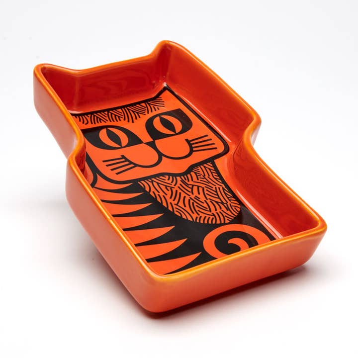 Magpie - Wholesale Jewellery dish - Magpie x Hornsea Cat Trinket Dish Orange0