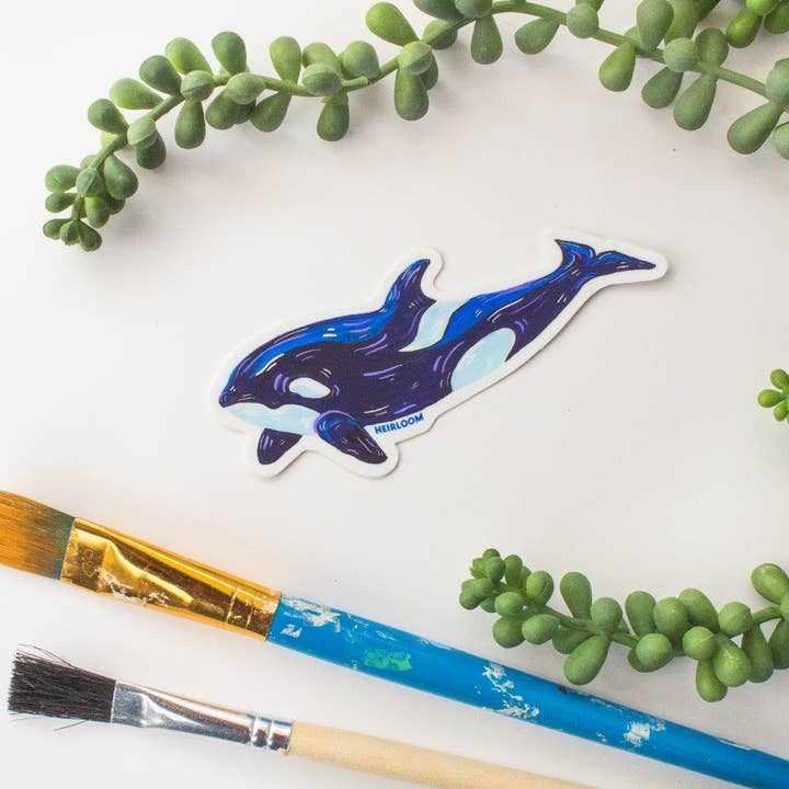 Heirloom Design Co. - Vente Autocollant - Sticker Orca Whale - Sticker animal