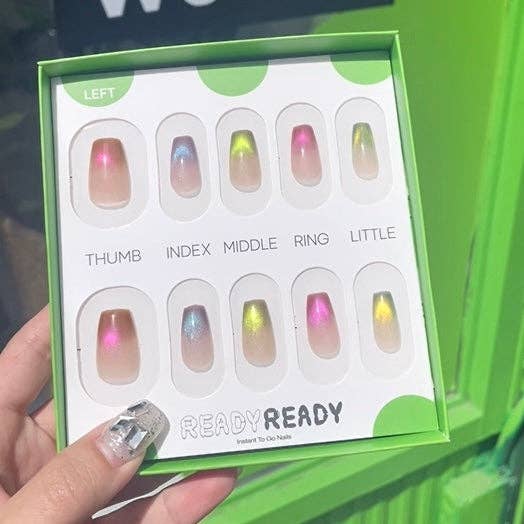 Luminous Dawn - Instant nails, Handmade Luxury Press on nails, Fashion Accessories for wholesale by READY READY Instant nail