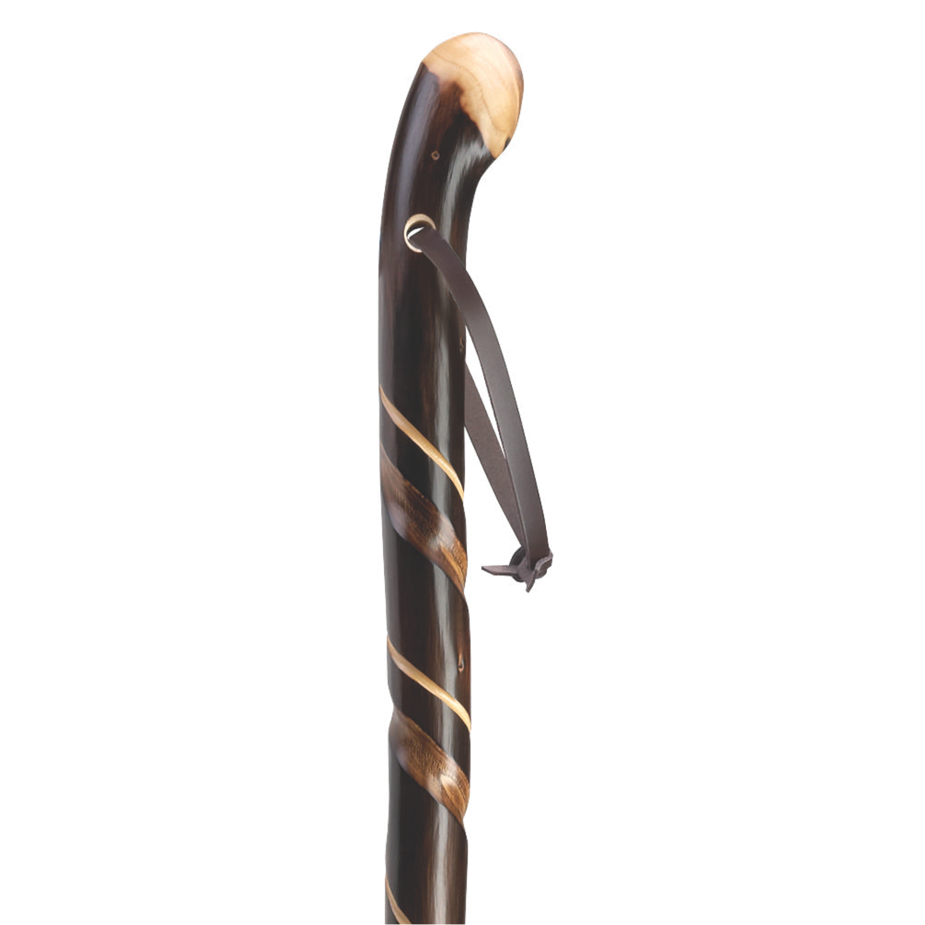 Harvy Canes – wholesale Sporting accessories – Natural Chestnut Spiral Knob Walking Stick0