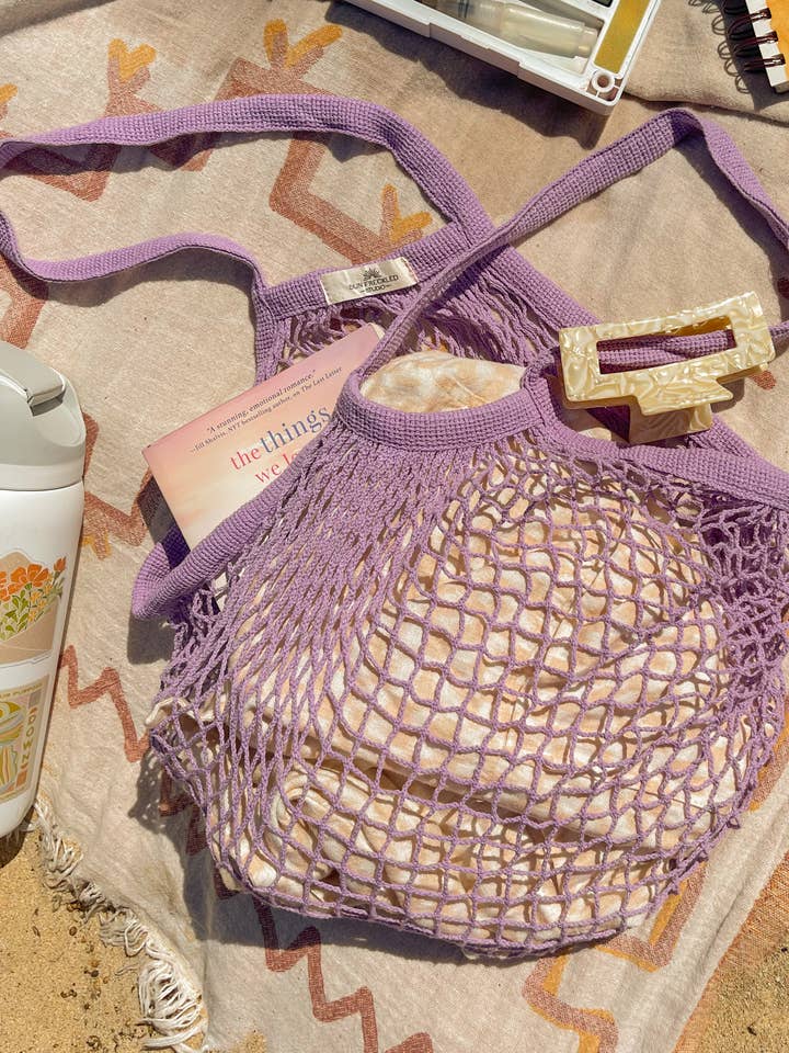 Bolsa de mercado lilás por atacado de Sun Freckled Studio