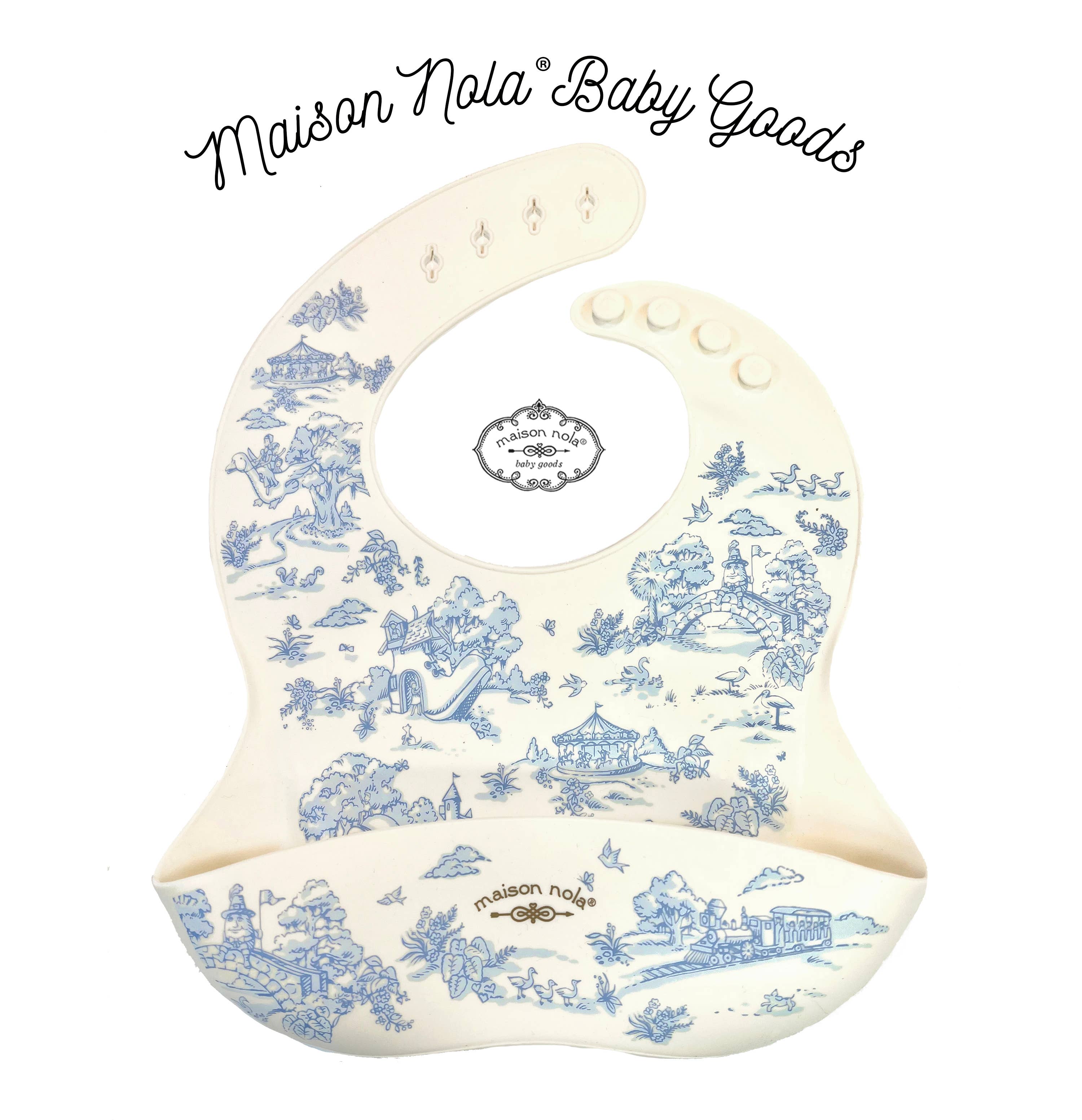 Maison Nola Baby - Wholesale Bib - Baby - Storyland Toile Silicone bib