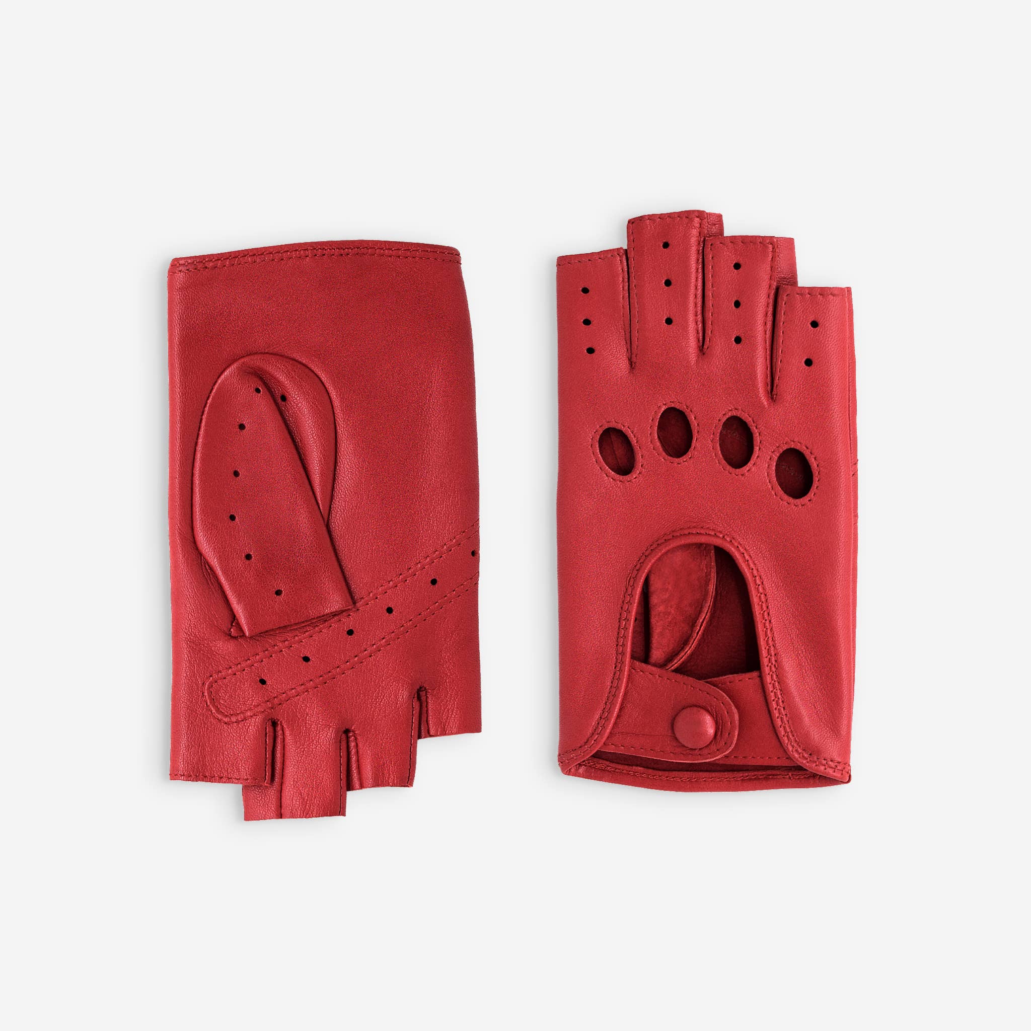 Glove Story – Großhandel Handschuhe – Damen – Fingerlose Damenhandschuhe aus Lammleder, ungefüttert – Modell conduit-21125NF7