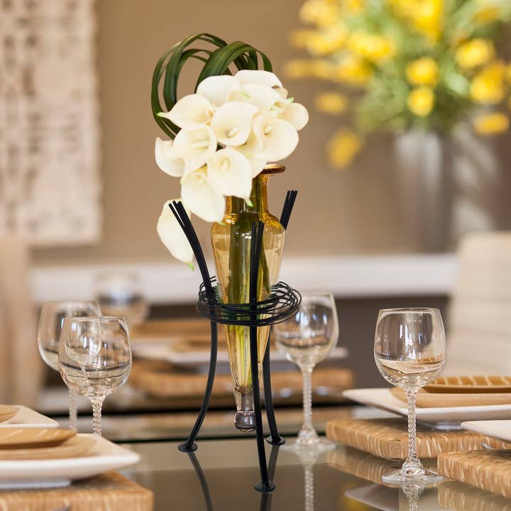 Amphora Vase with Wire Stand for wholesale by Danya B