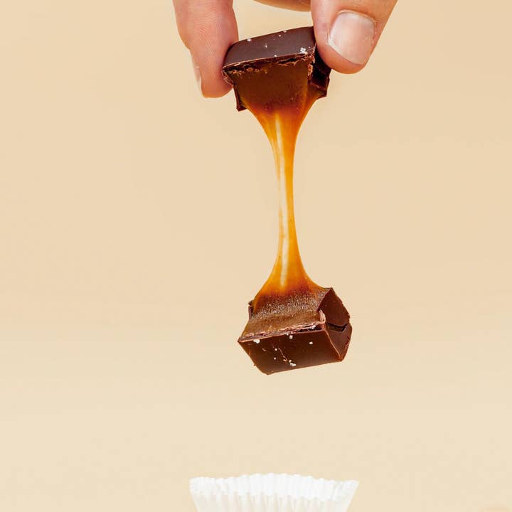 Markham & Fitz Chocolate - Wholesale Chocolate Box - Sea Salt Caramel in 70% Dark Chocolate, 2pc Box