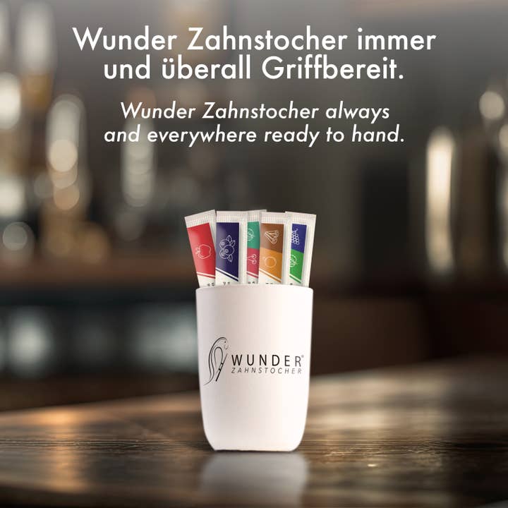 Wunder Zahnstocher - Wholesale Drinking Glass/Cup - WONDER TOOTHPICK ALUMINUM CUP WHITE3