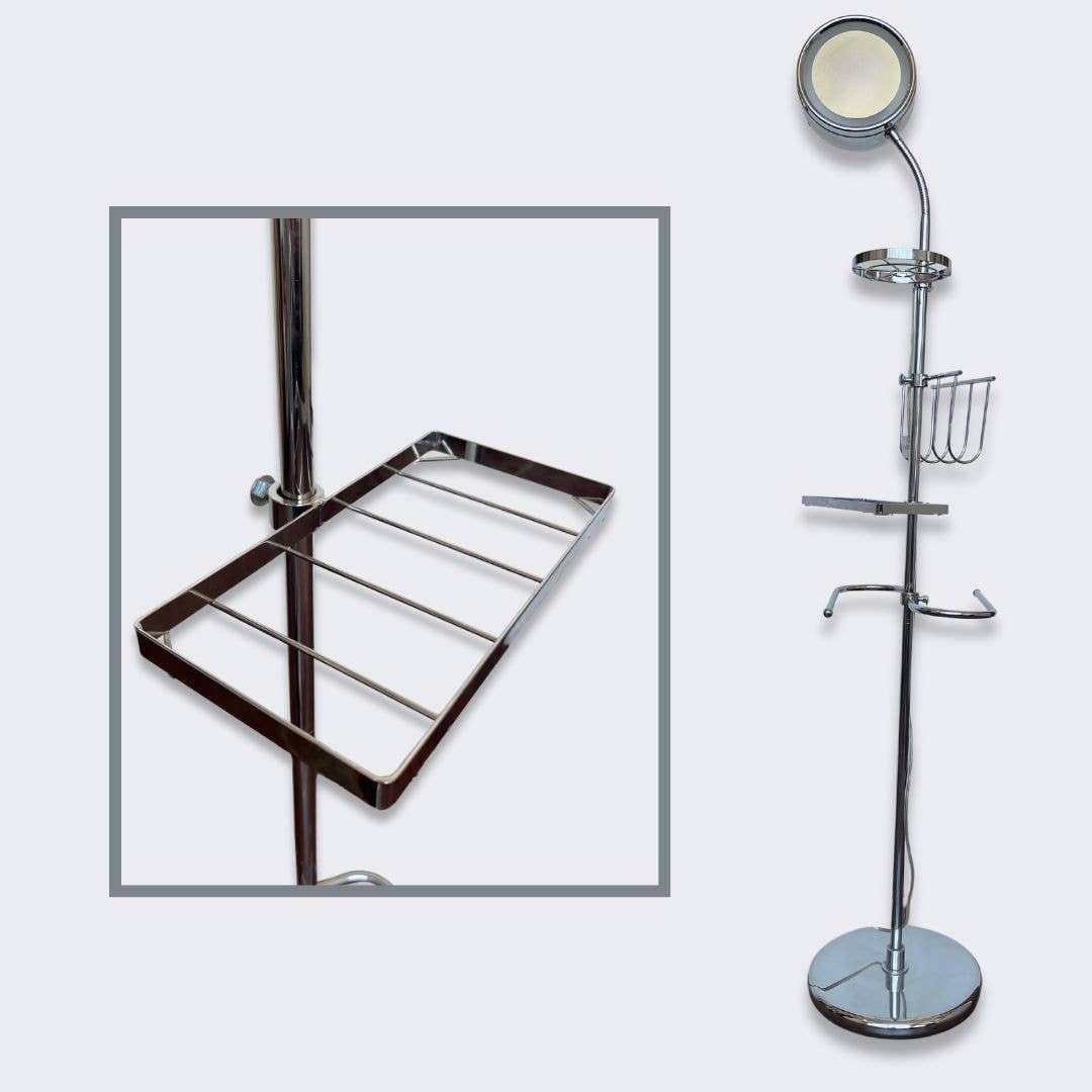 Rucci Professional – wholesale Sminkspegel – Rucci Professional golvstående spegel med belysning och 10x förstoring3