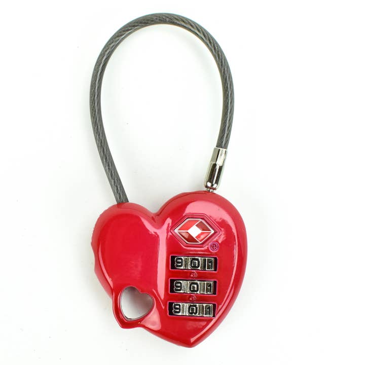AceCamp - Wholesale Luggage Lock - Heart Combination Travel Lock