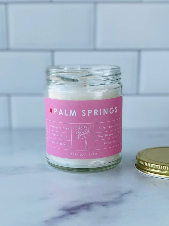 Palm Springs Candle for wholesale by Rambling Caravan