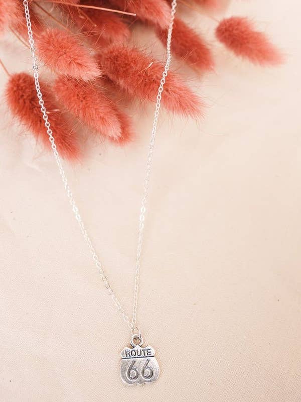 Route 66 sølv halskæde for engroshandel hos Asher Grey