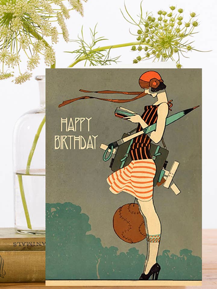 Carte d'anniversaire HB141P ~ pour la vente par Madame Treacle (We cover US import duty)