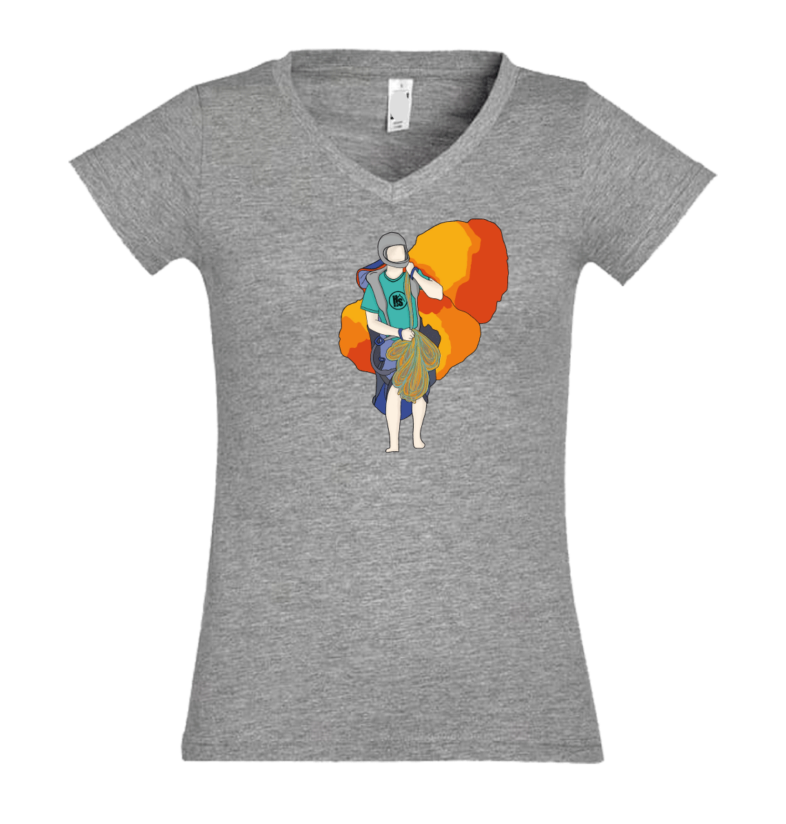 Hot Savoie 74 - Wholesale Screen Printed T-Shirt - Women's - Women's T-shirt - Paragliding0