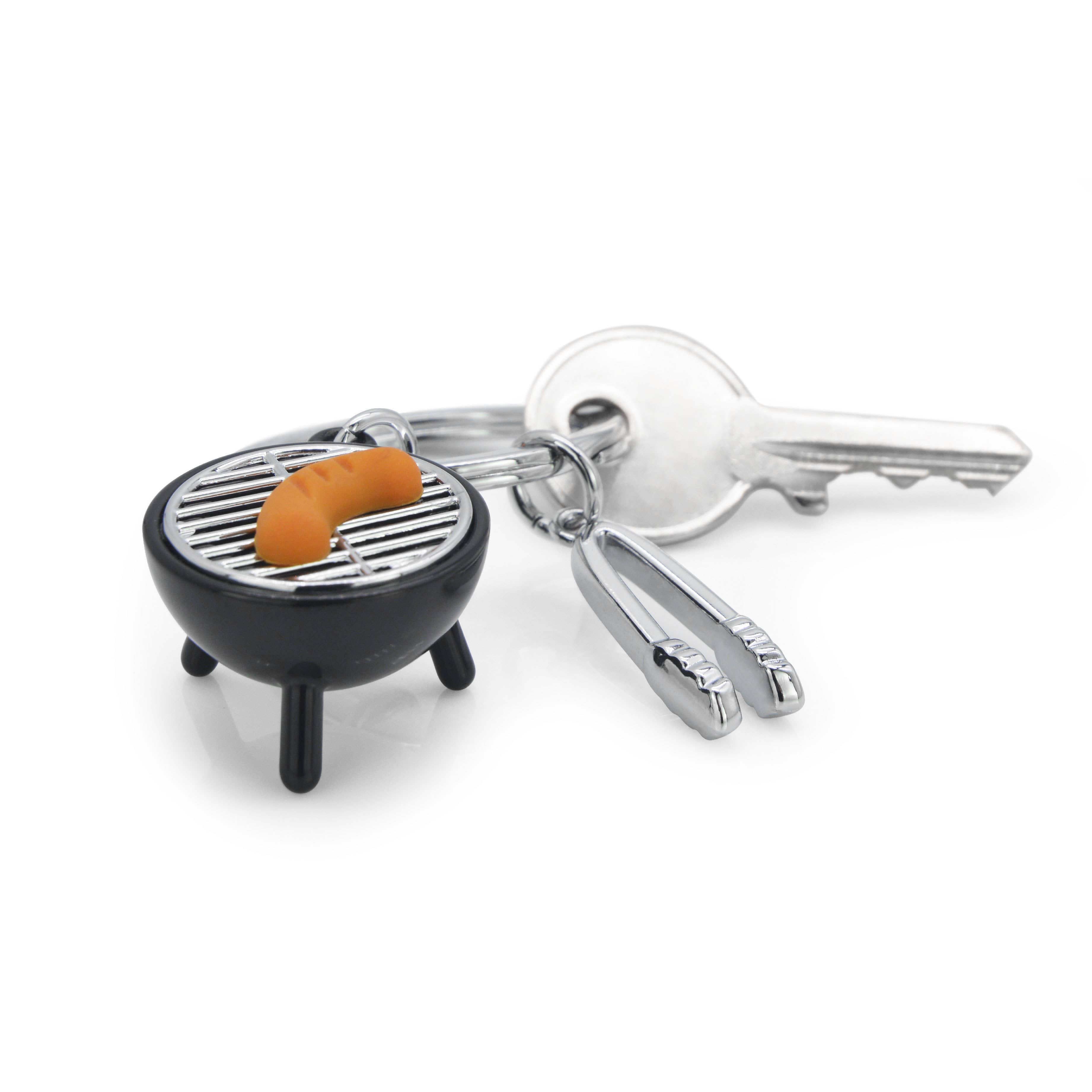 Oli Olsen – wholesale Keychain – Unisex – Metalmorphose Keyring - Black & Chrome BBQ Keyring2