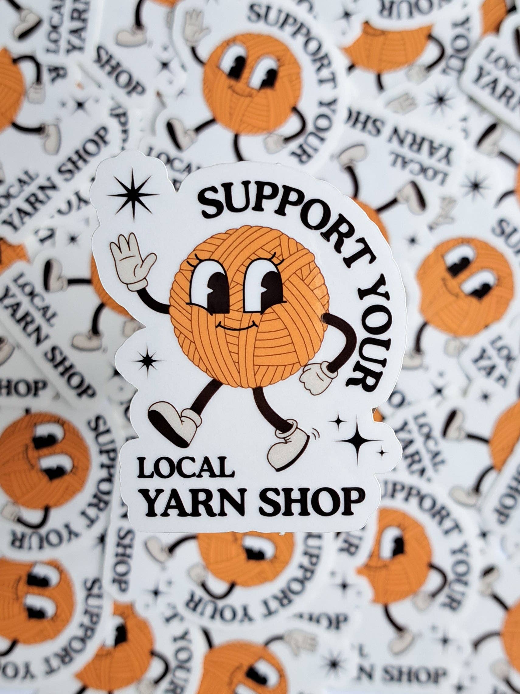 The Pigeon's Nest – wholesale Sticker – Support Your Local Yarn Shop Sticker - small yarn shop3