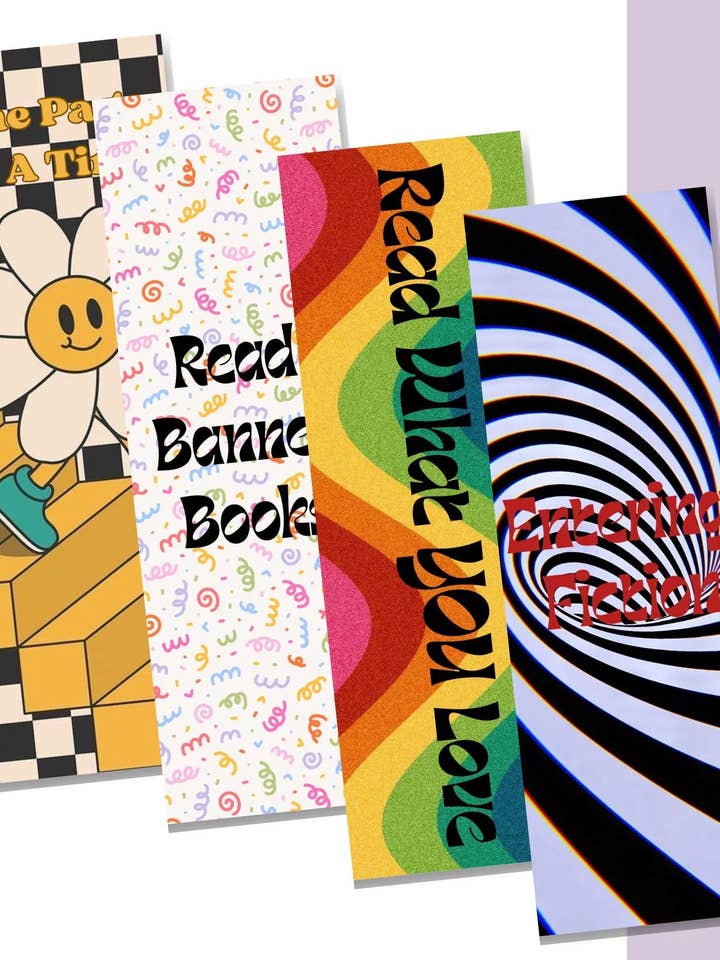 Funny Reading Quotes Bookmark | Book Lover Gift - 4 Pack for wholesale by Press & Print Co