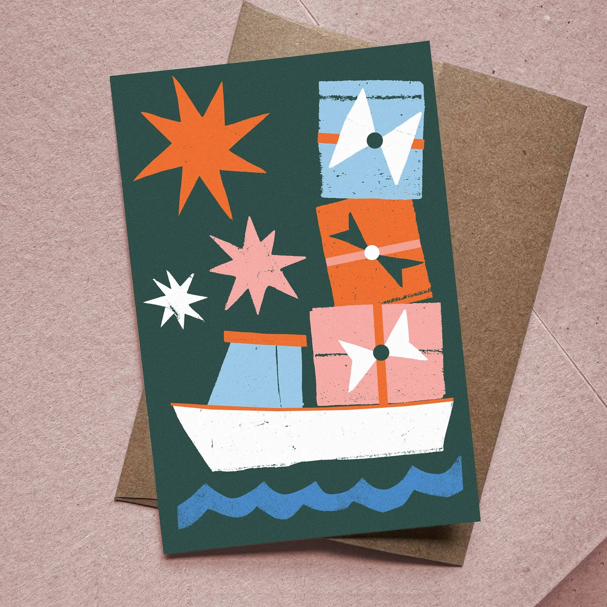 Kautzi Illustrations – wholesale Christmas card – Flat Card – Christmas Cargo – Wholesale3