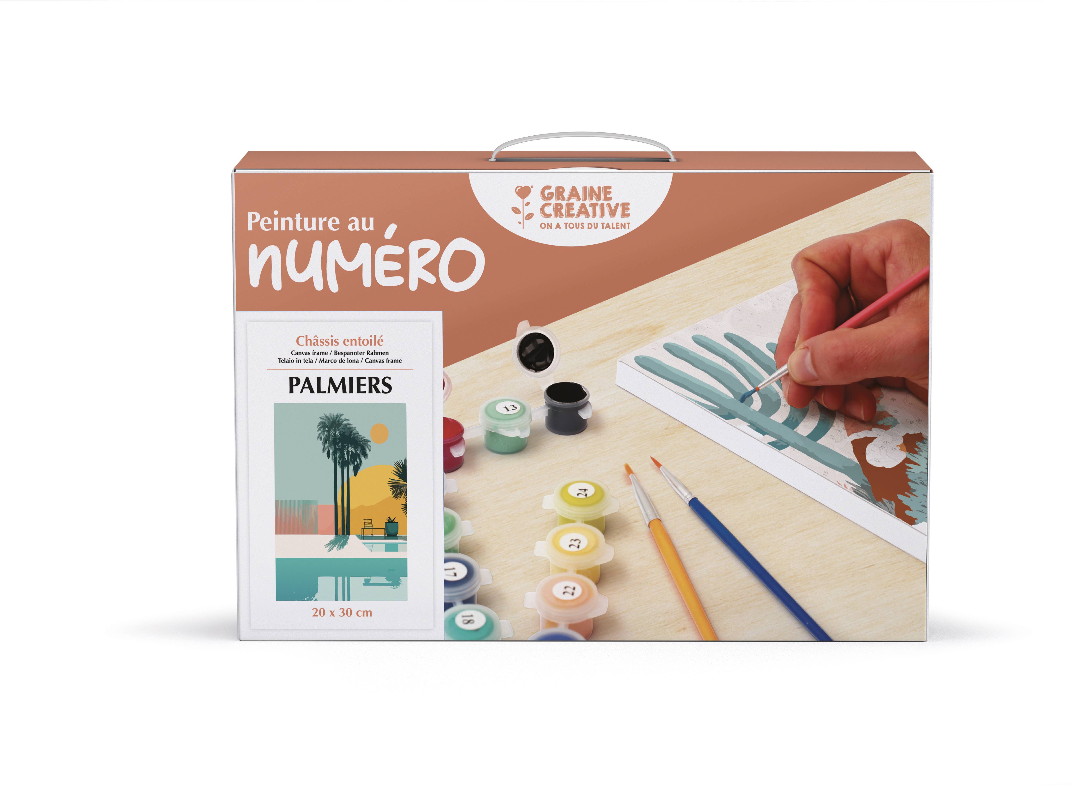 Graine Créative - Wholesale DIY Craft Kit - PAINTING WITH THE NUMBER PALM TREES1