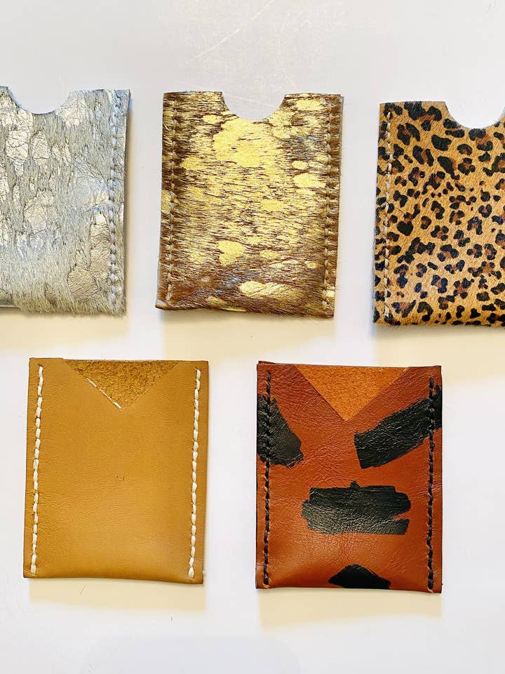 Étui à cartes en cuir pour la vente par Maple + Love