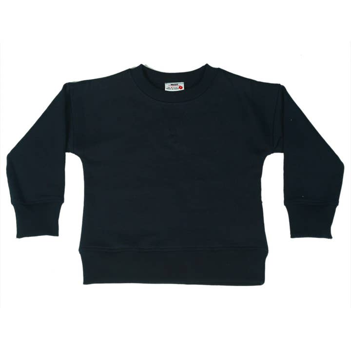 E26342-NAVY Kids Crew Neck Sweatshirt for wholesale by 🤍Baby Steps and Mish Kids