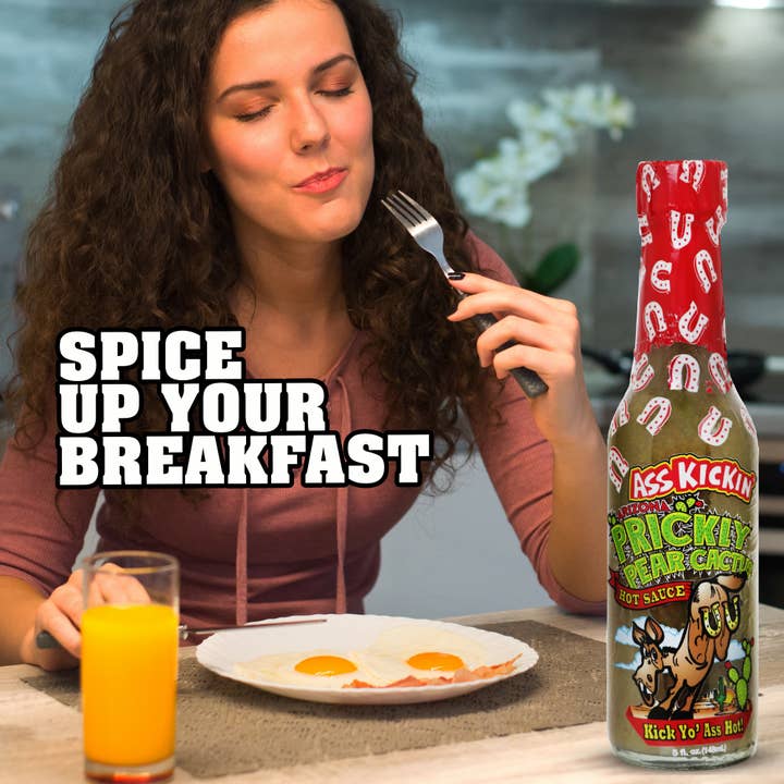 Southwest Specialty Food - Wholesale Hot Sauce - Ass Kickin' Prickly Pear Cactus Green Habanero Hot Sauce