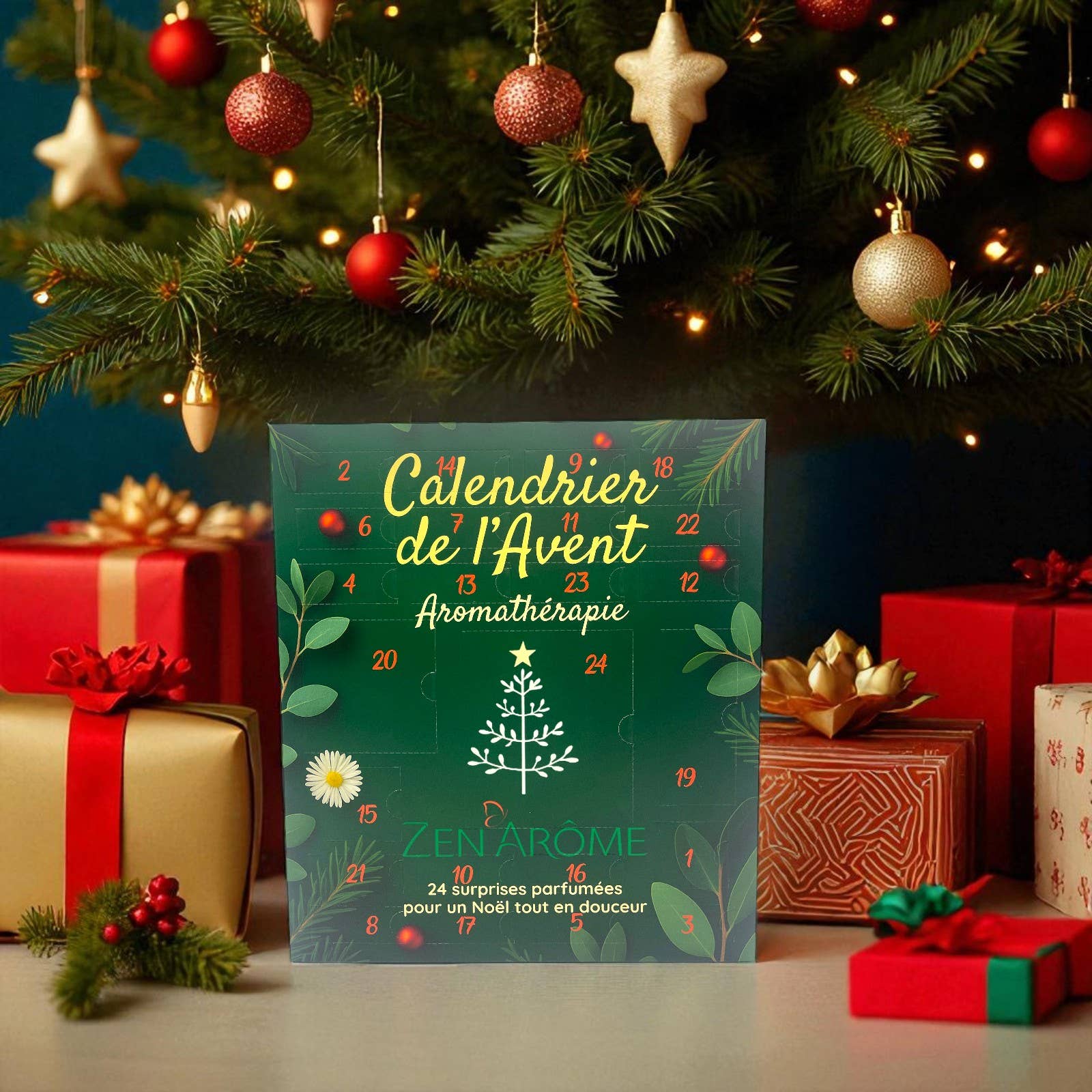 Zen'Arôme - Wholesale Advent calendar - Aromatherapy Advent Calendar – 24 Days of Well-Being8