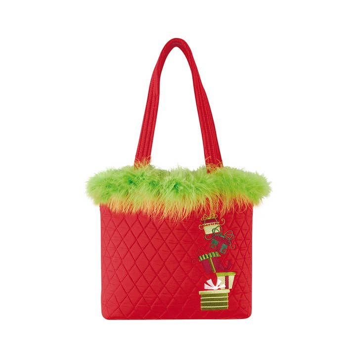 C&F Home - Wholesale Tote Bag - Women's - SALE Christmas Gifts Ruffle Tote Bag 13" x 10"