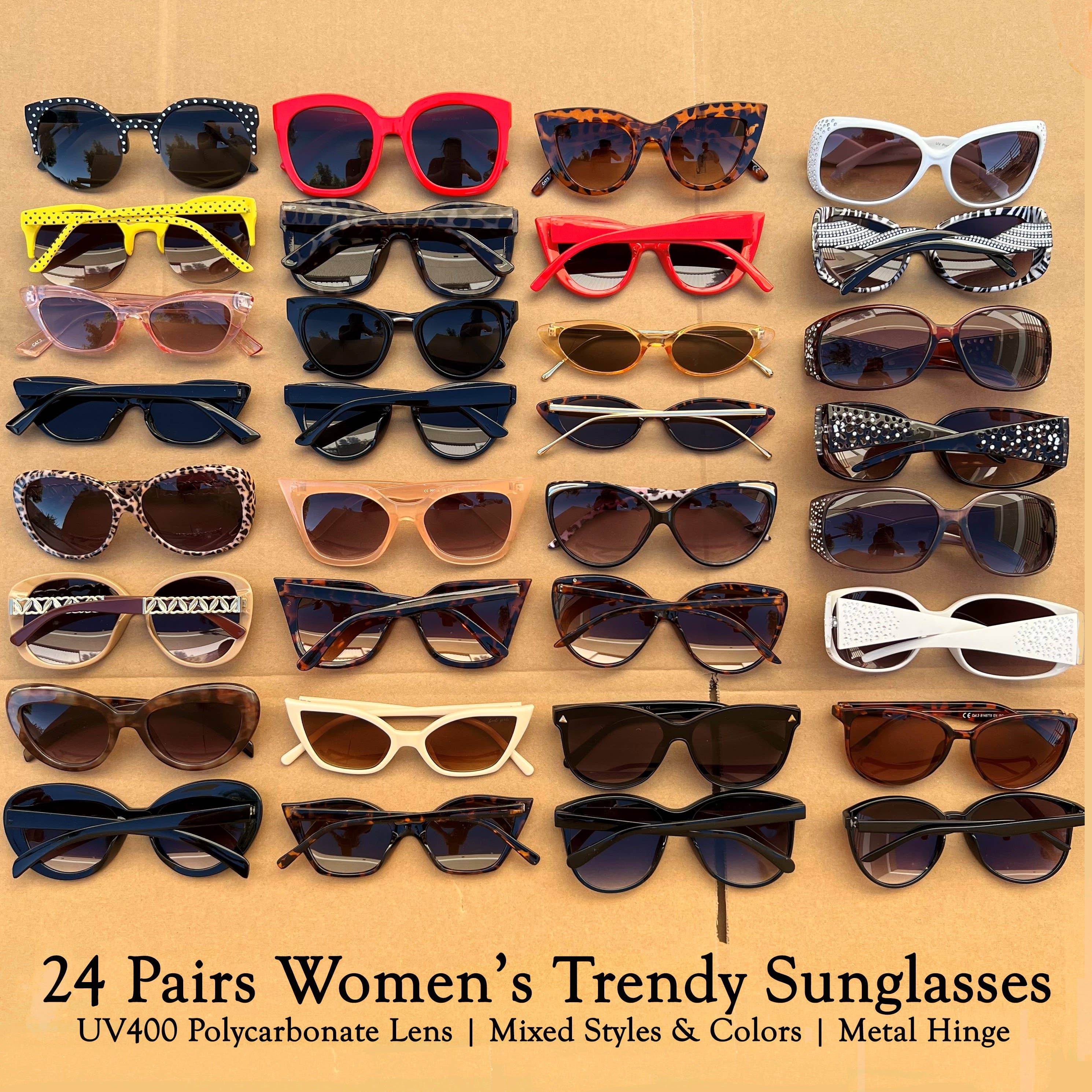 Trio Trading – Engroshandel Solbriller - Dame – Blandede solbriller til kvinder stil1