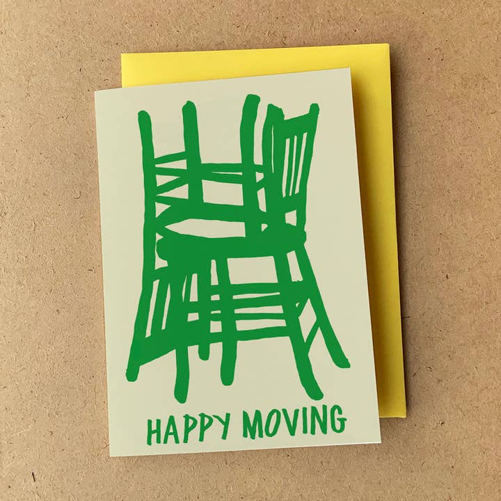 'Moving' Greeting Card for wholesale by RUDE