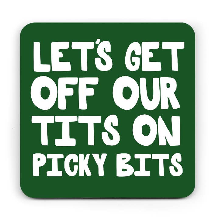 Pickled Prints - Wholesale Coasters - Funny Coaster - Picky Bits Coaster - Christmas Coaster