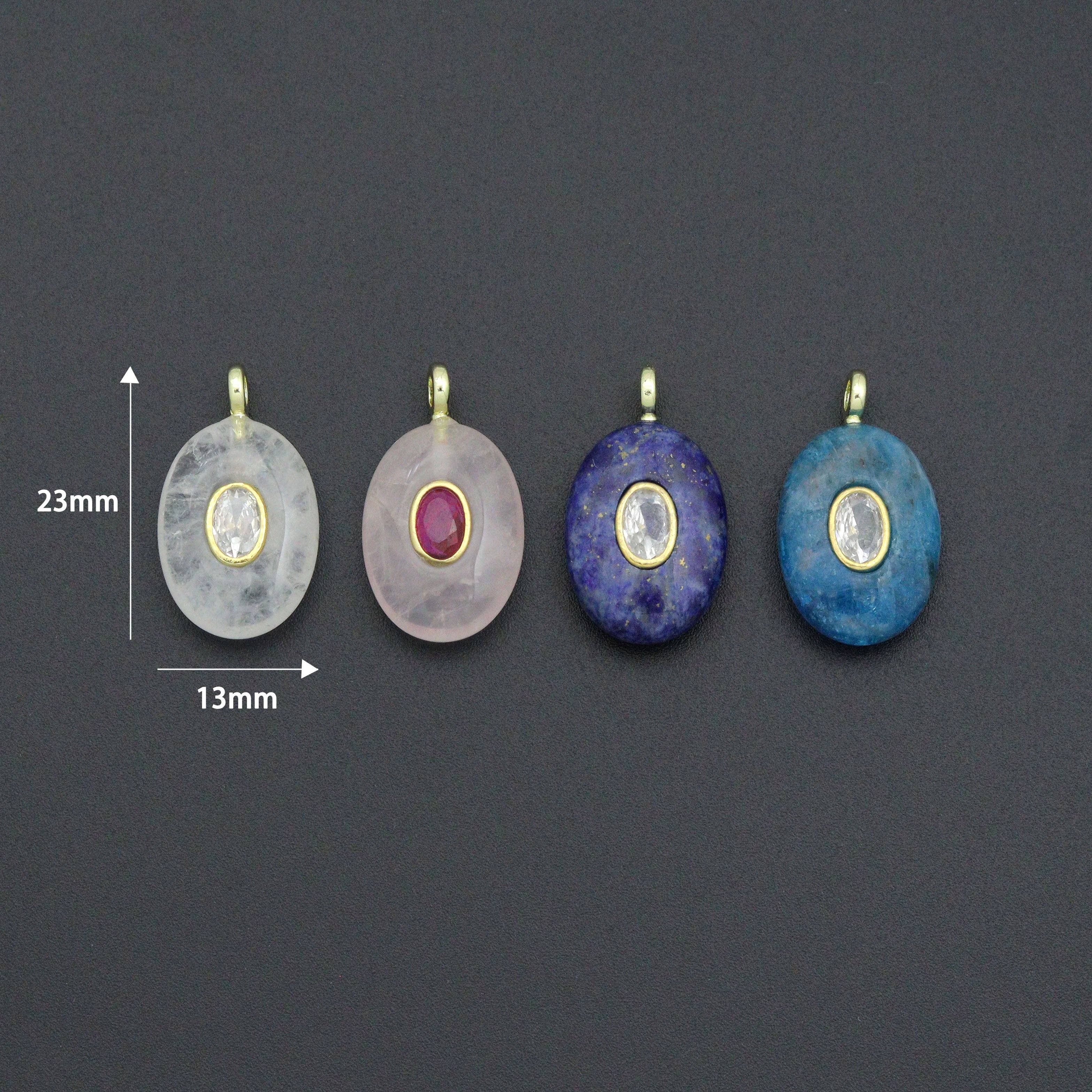BestBeads&Beyond - Wholesale Individual Charm/Pendant - Natural Gemstone Charm Pendant, LY324