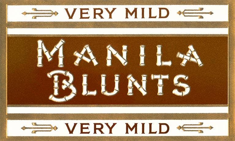 Found Image Press - Wholesale Sticker - Sticker AM-351 Cigar Box Graphics, Manila Blunts0