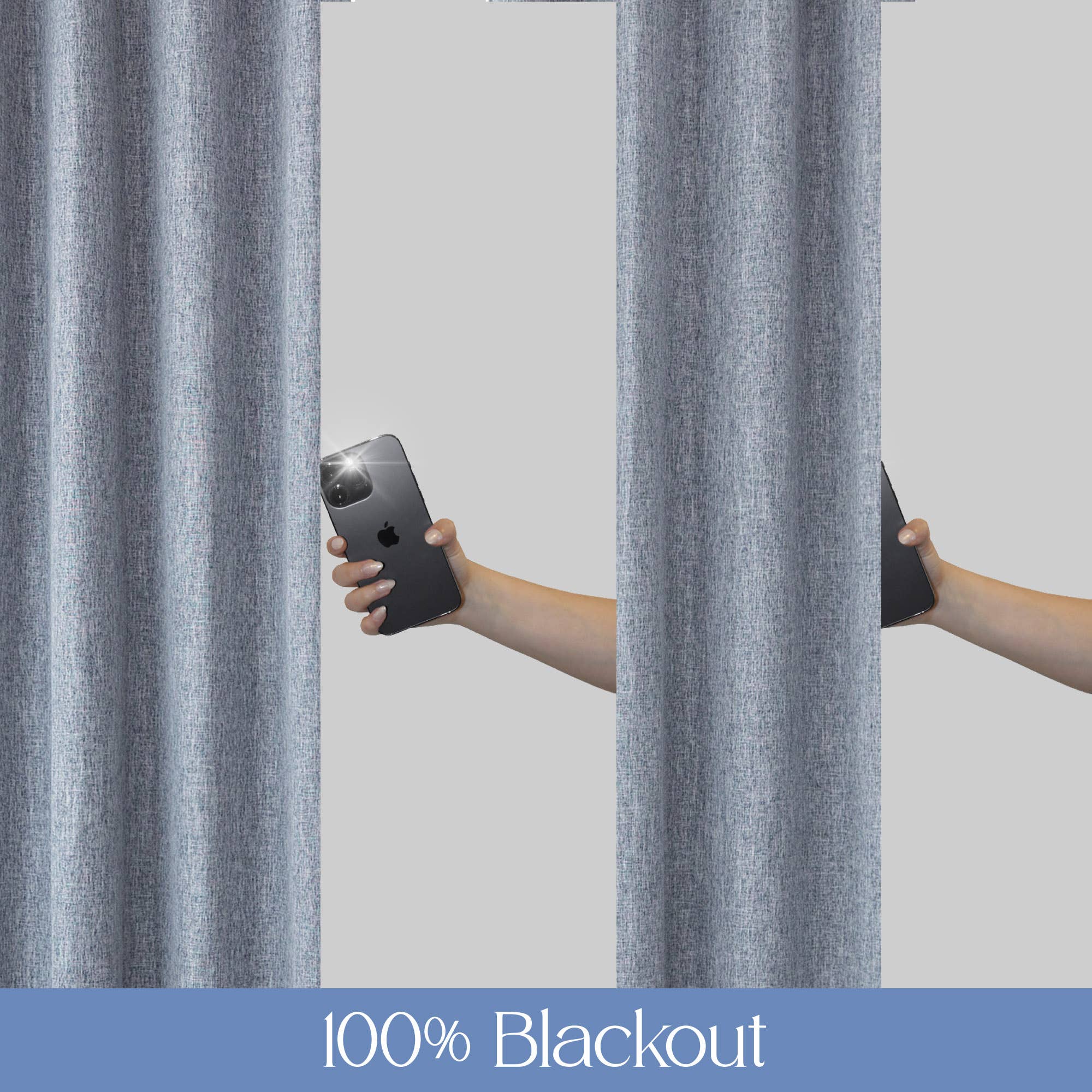 Awesome Home – Großhandel Vorhang – Verdunkelungsvorhänge mit Leinenstruktur und Ösen, 2 Paneele65