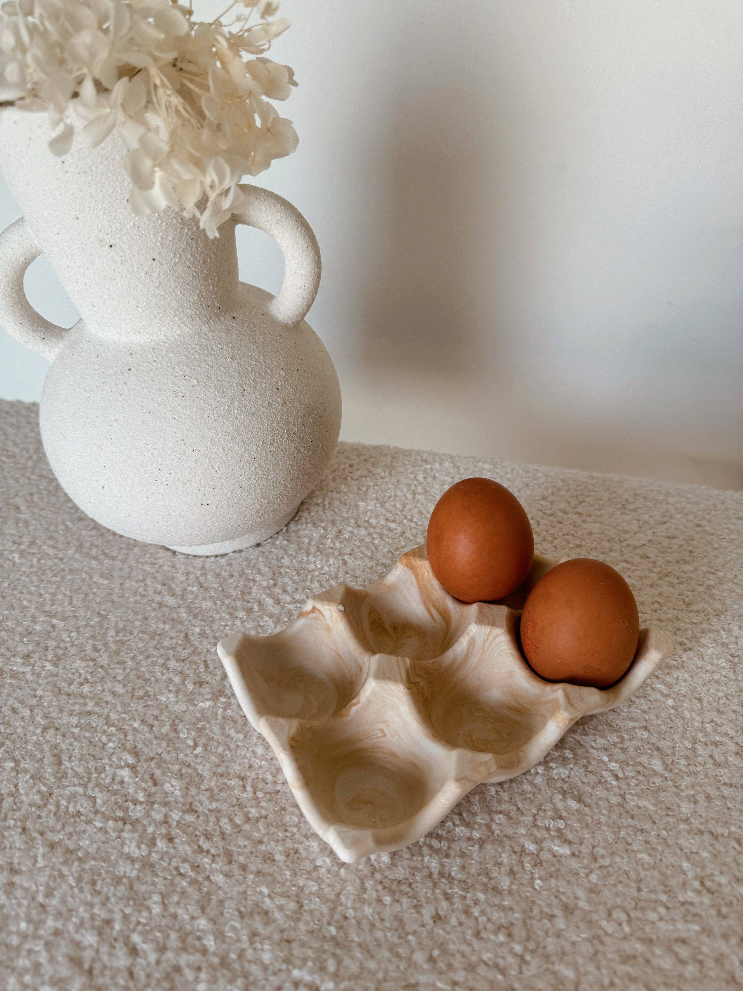 My Milky Candle – wholesale Dekorativ tallrik/fat/skål – Jesmonite äggbricka i valfri färg3