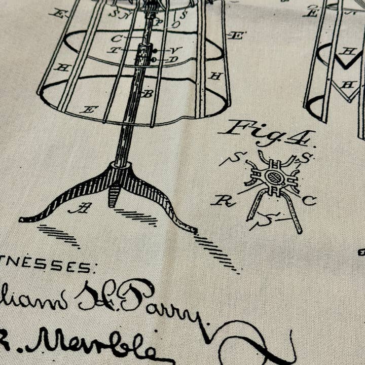 Monahan Papers - Wholesale Tea Towel - Screen Printed C.H. Griffin Dress Form Tea Towel 2