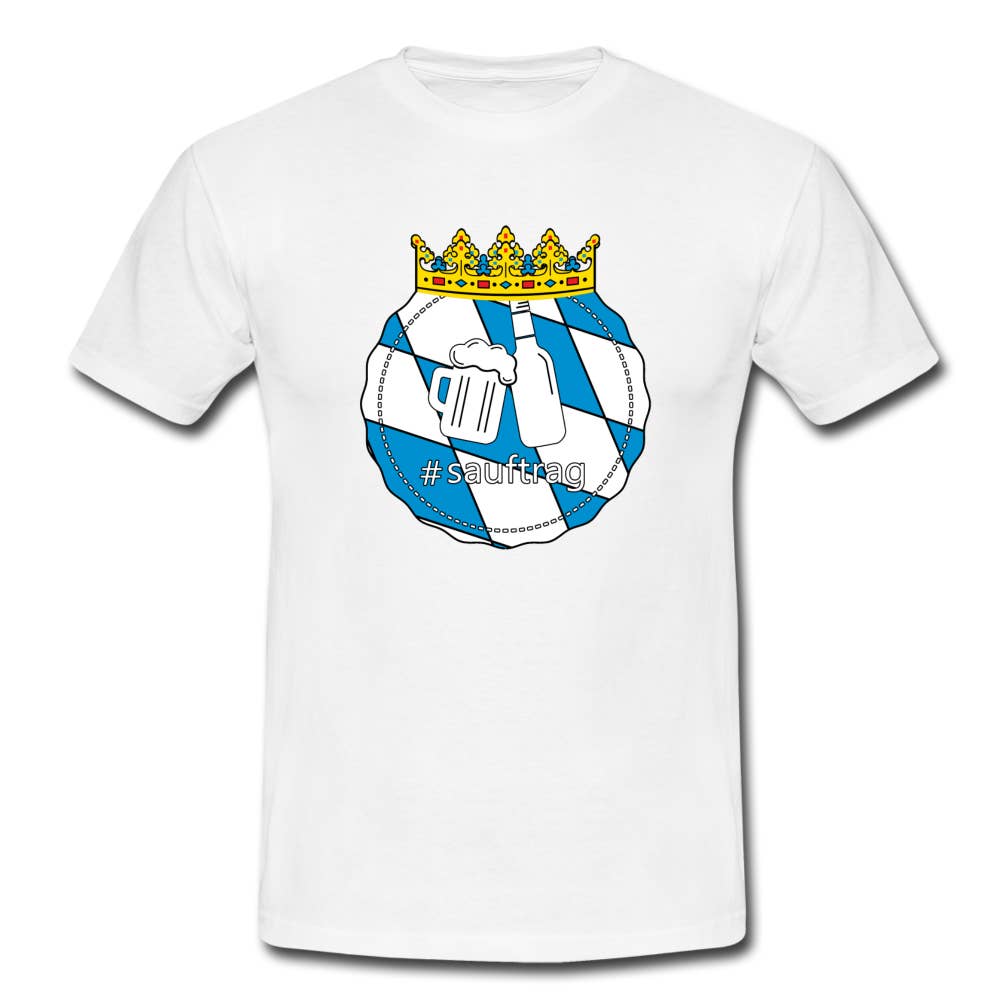Sauftrag - Wholesale Screen Printed T-Shirt - Unisex - Sauftrag Bayern T-shirt