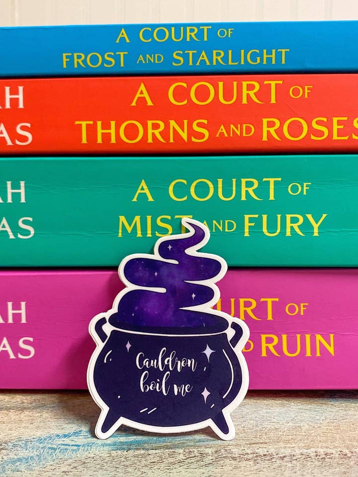 Cauldron Boil Me Sticker, Nesta, Amern, Acotar for wholesale by The Bookish Teacup Co.